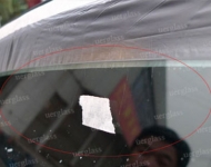 2010.02.24 天籁正驾驶门玻璃划痕修复